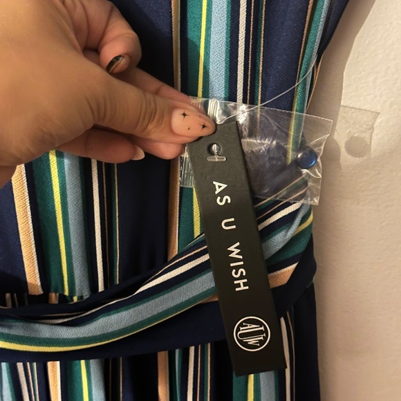 NWT multicolor AS U WISH romper - Picture 3 of 8